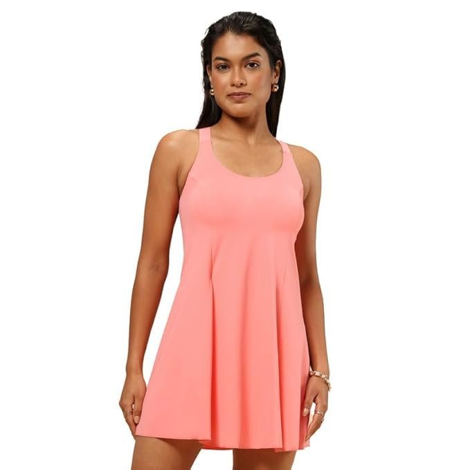 Women Bliss Swim Dress - Racerback | Racerback Design | Adjustable Straps | UPF 40+ | in-Built Cups